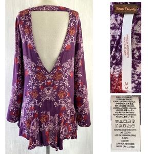 SOLD $$$  FREE PEOPLE Smooth Talker Tunic Boho Mini Dress